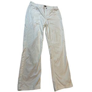 NYDJ Women's Jeans Chino 52053 Straight Leg Mid Rise Stretch Cotton White Size 6